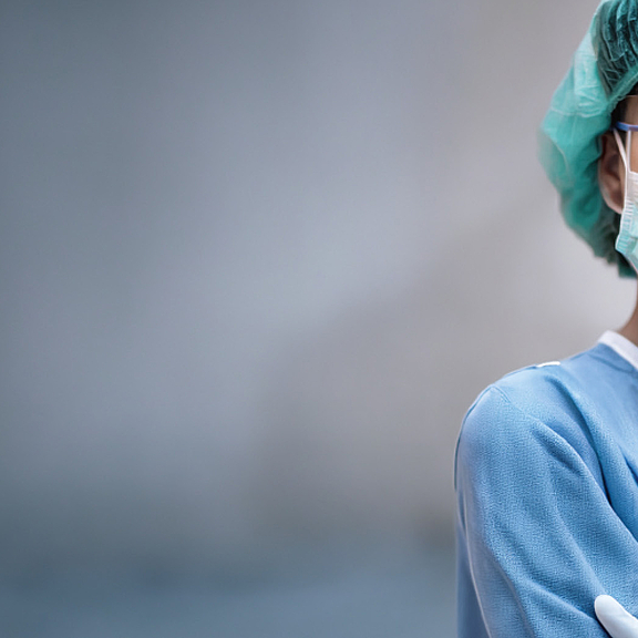 Nurse with her arms crossed